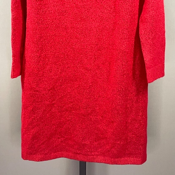 NEW Talbots Dress Womens Small petite red knit pencil sheath - Picture 3 of 9